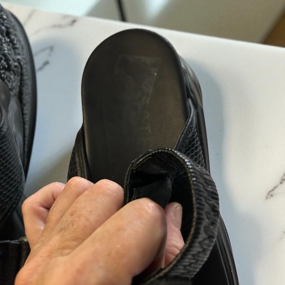 NWT SELECTED FEMME Nollie Chunky Sandals Leather Platform Black 40 US 9 - Picture 9 of 14